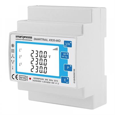 Třífázový chytrý elektroměr EO SMARTRAIL X835-MID